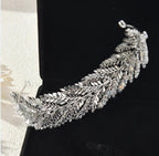 Crystal Bridal Headband Luxury Zirconia CZ Wedding Hair Accessories, Tiaras & Crowns for Prom & Party