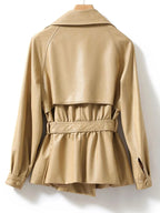 Fashion Short Split Sheepskin Leather Jackets