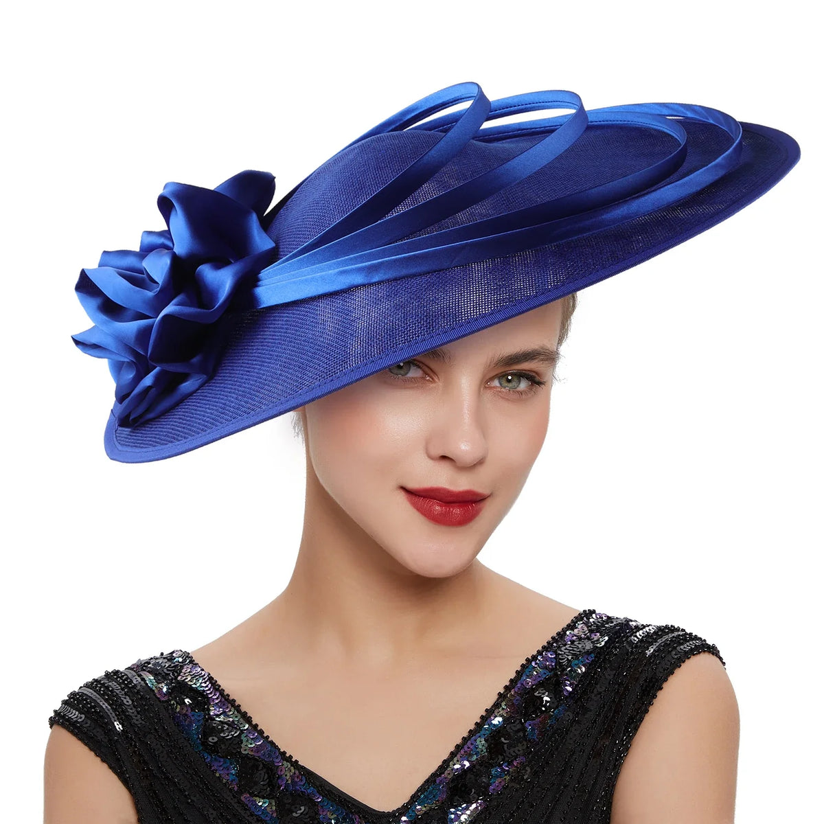 Christmas Sinamay Fascinator Perfect Wedding Hat Unique Derby Party Hat Fashion Church Hats Bride Headband Fascinators for Women