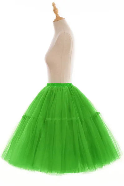 Elegant High Waist Tulle Tutu Skirt – Puffy Mesh Short Pettiskirt for Party, Prom, or Dance