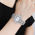 19cm Women's Full Crystal Watch  AAA Cubic Zirconia Wedding Party Jewelry | Japan Movement