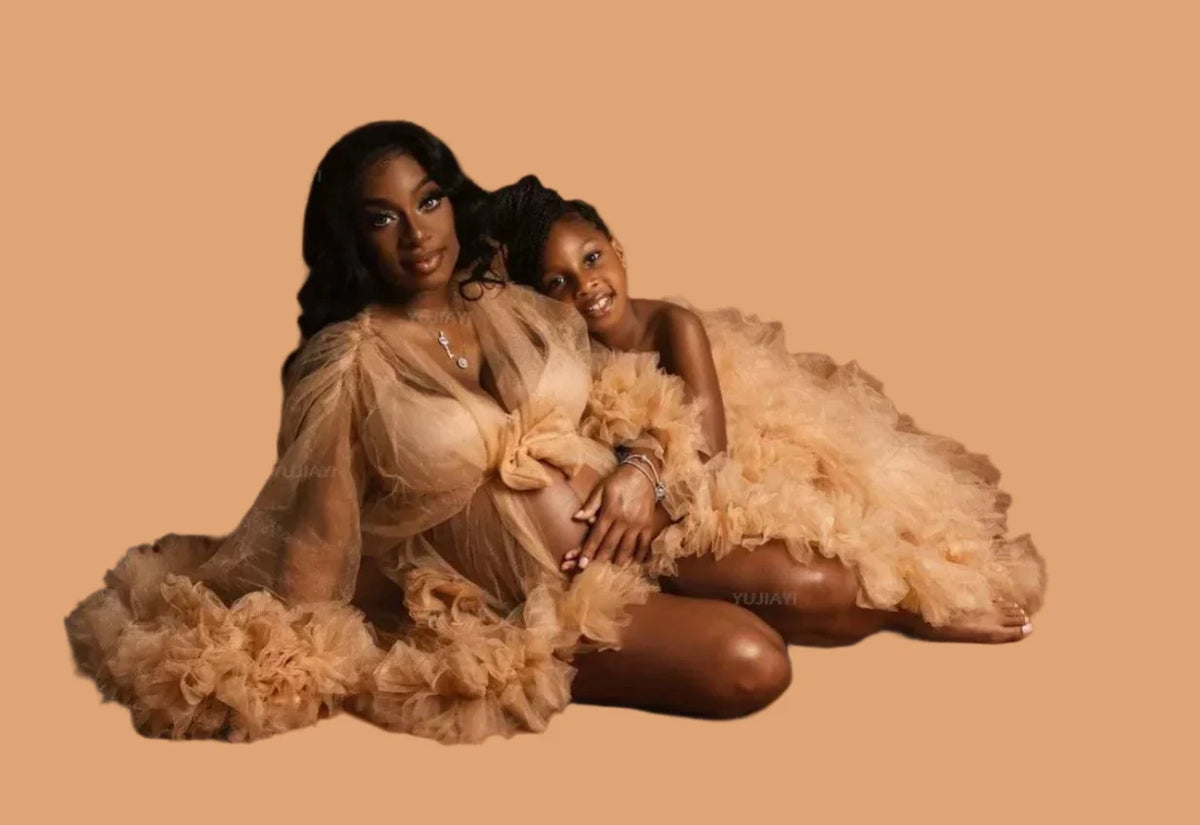 Fluffy Tulle Gown for Photoshoots