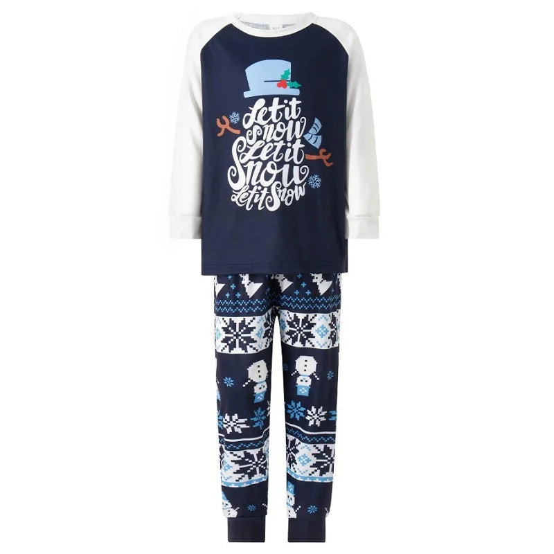 Blue Christmas Matching Family Pajamas – Mom, Dad, Kids & Baby