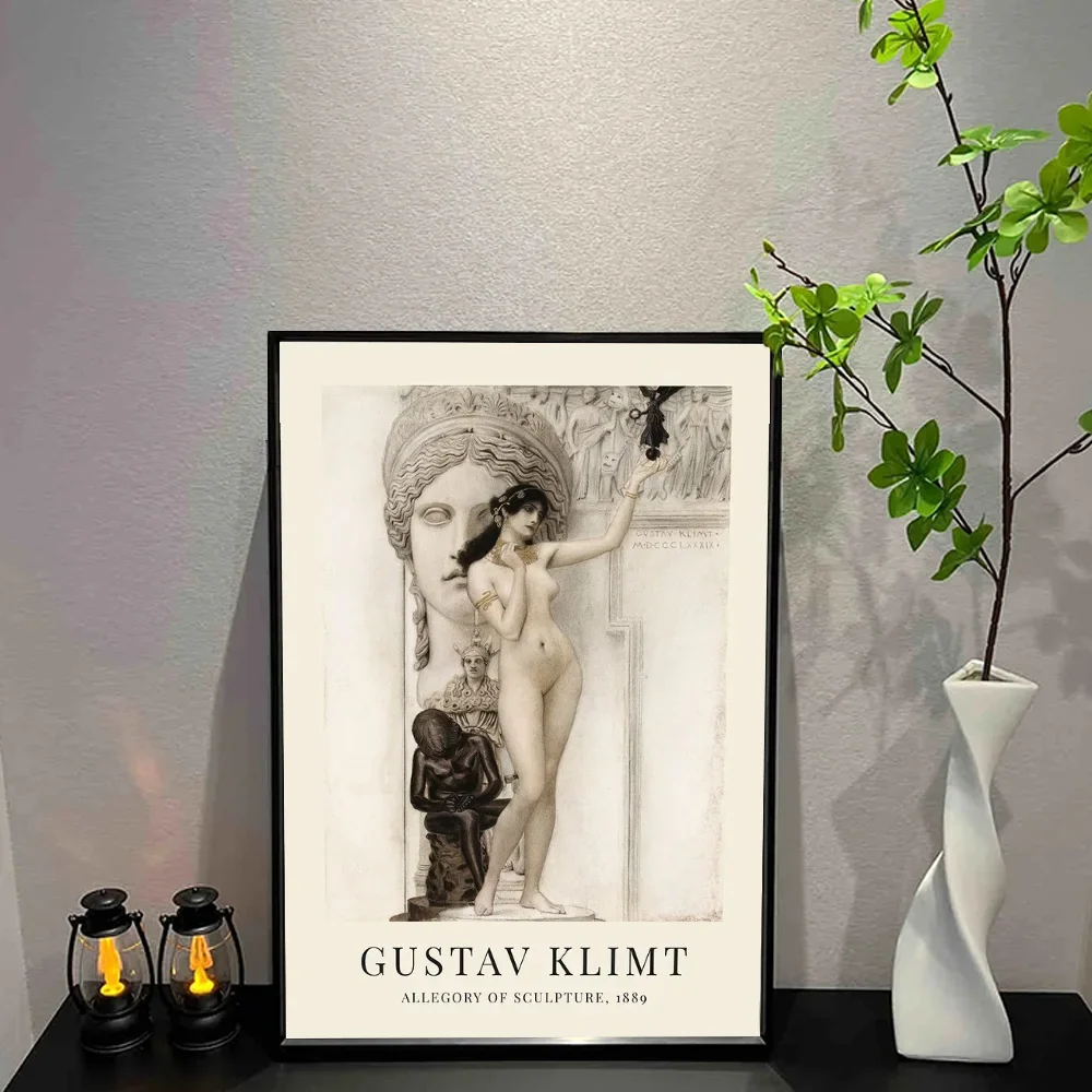 G-Gustav Klimt Poster Wall Art Print Poster Decorative Mural Modern Home Decor Birthday Gift Unframed Canvas Garage Room
