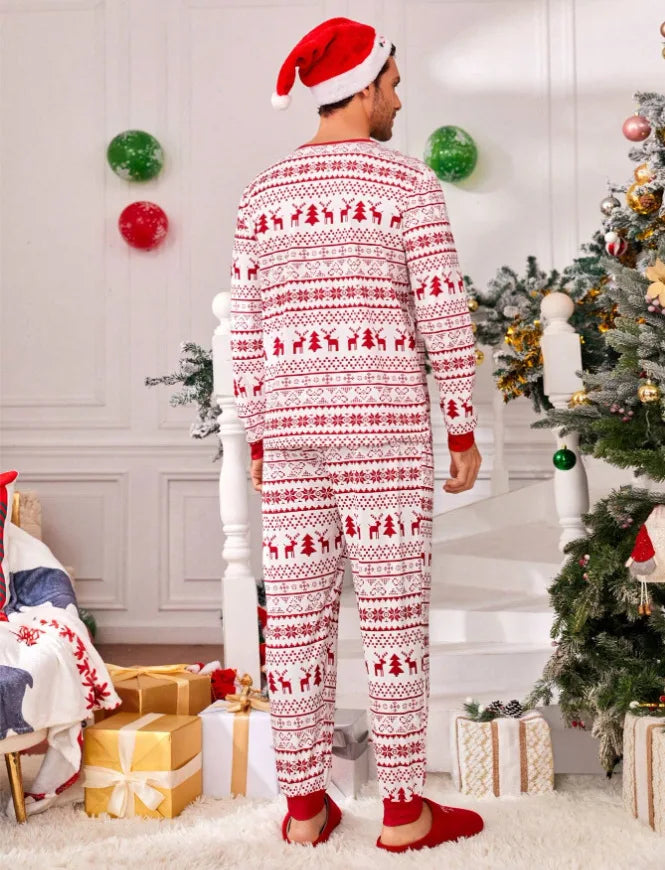 Matching Family Christmas Pajamas – Festive All-Over Print