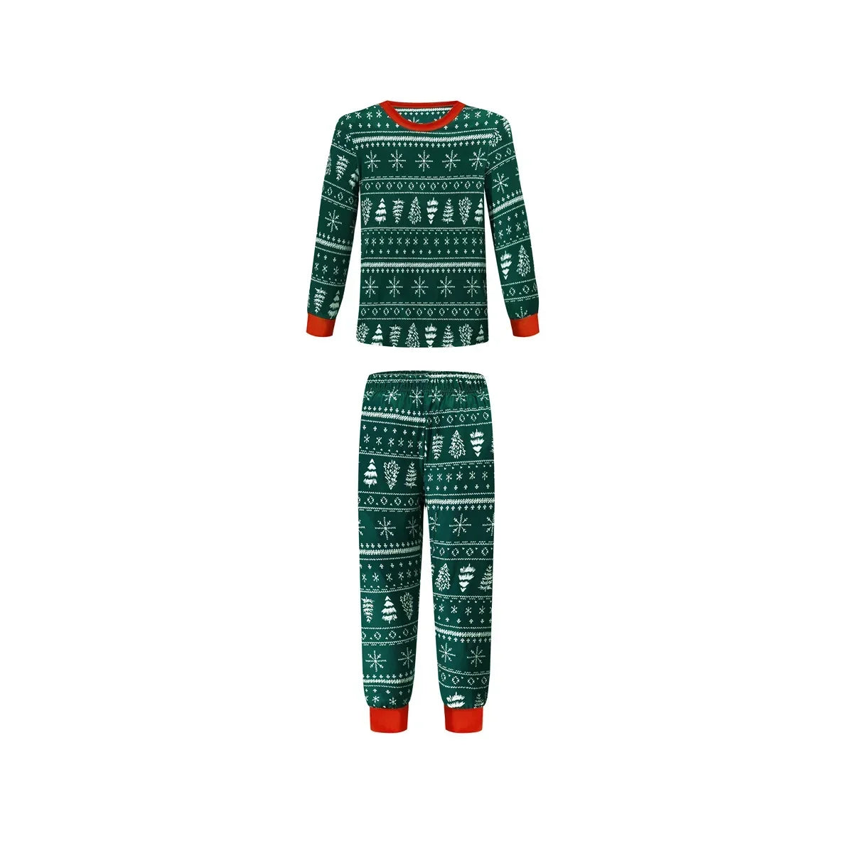 Christmas Family Matching Pajamas Set – Allover Print 2-Piece Sleepwear for Mom, Dad, Kids & Baby
