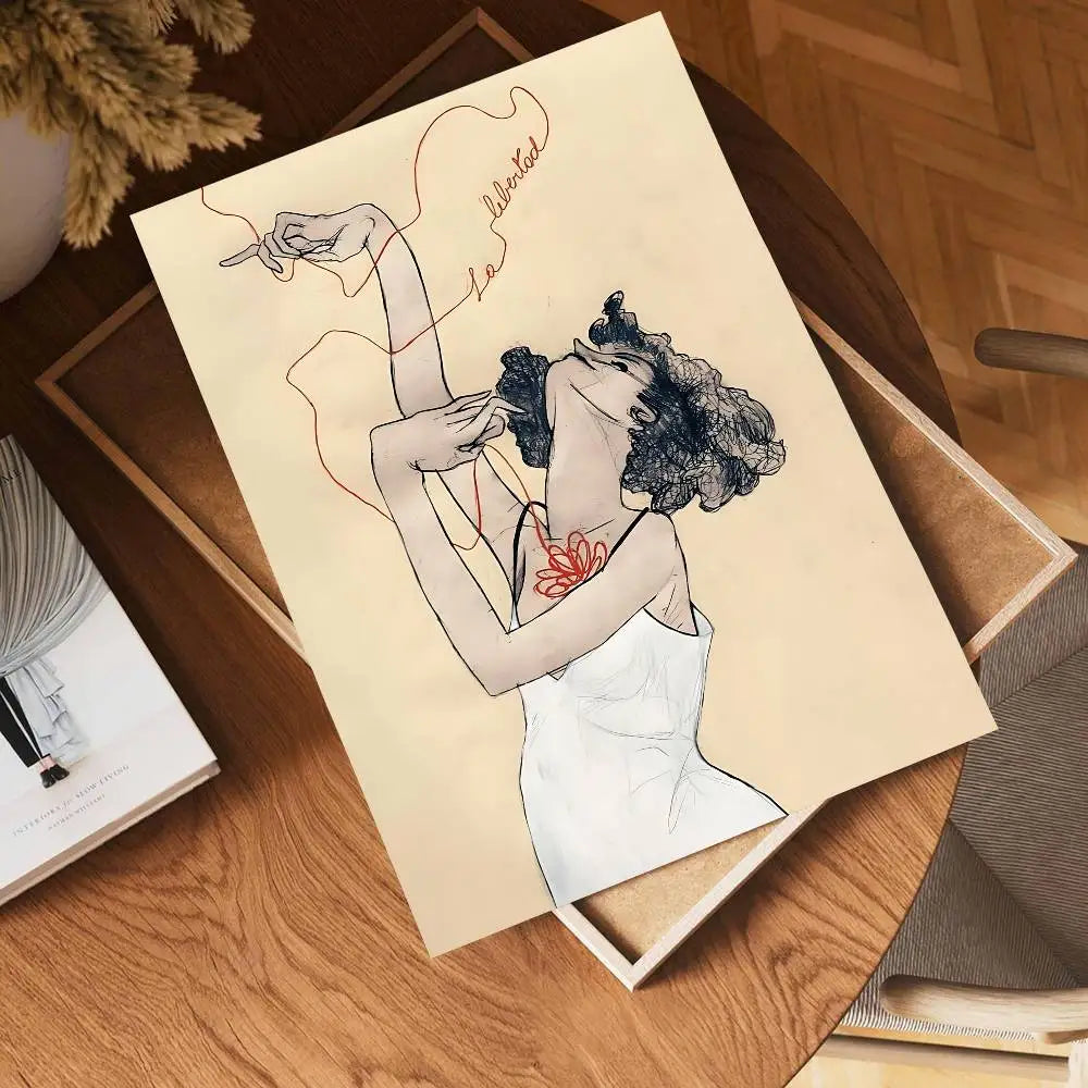 Egon Schiele Body Color Delineation DIY Sticky Poster Whitepaper Prints Posters Artwork Nordic Home Decor