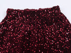 Chic Elegant Sequin Pants 2 Pieces Sets For Women Sequin Fur Vest Top Women's Suit 2026 New Year Party Woman Outfits ﻿