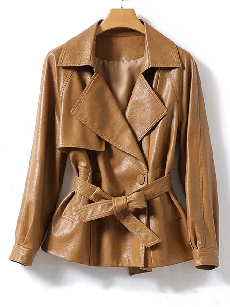 Fashion Short Split Sheepskin Leather Jackets