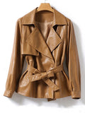 Fashion Short Split Sheepskin Leather Jackets