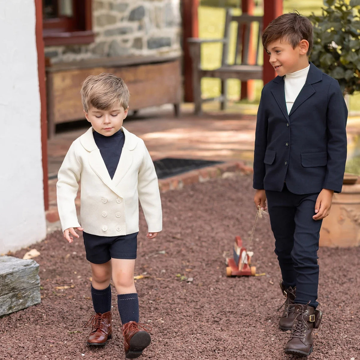 Family Matching Outfits with Girls' Velvet Dress, Baby Set, Floral Sweater & Boys' Overalls