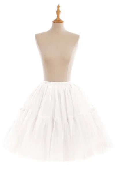 Elegant High Waist Tulle Tutu Skirt – Puffy Mesh Short Pettiskirt for Party, Prom, or Dance