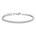 Elegant 925 Sterling Silver Moissanite Tennis Bracelet 4.4 Carat, Adjustable, Light Luxury for Women