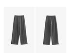 Casual Knit Straight Pants – Elastic Waist Autumn Trousers for Women
