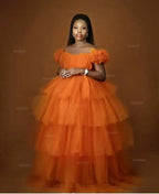 Fluffy Tulle Maternity Gown for Photoshoots