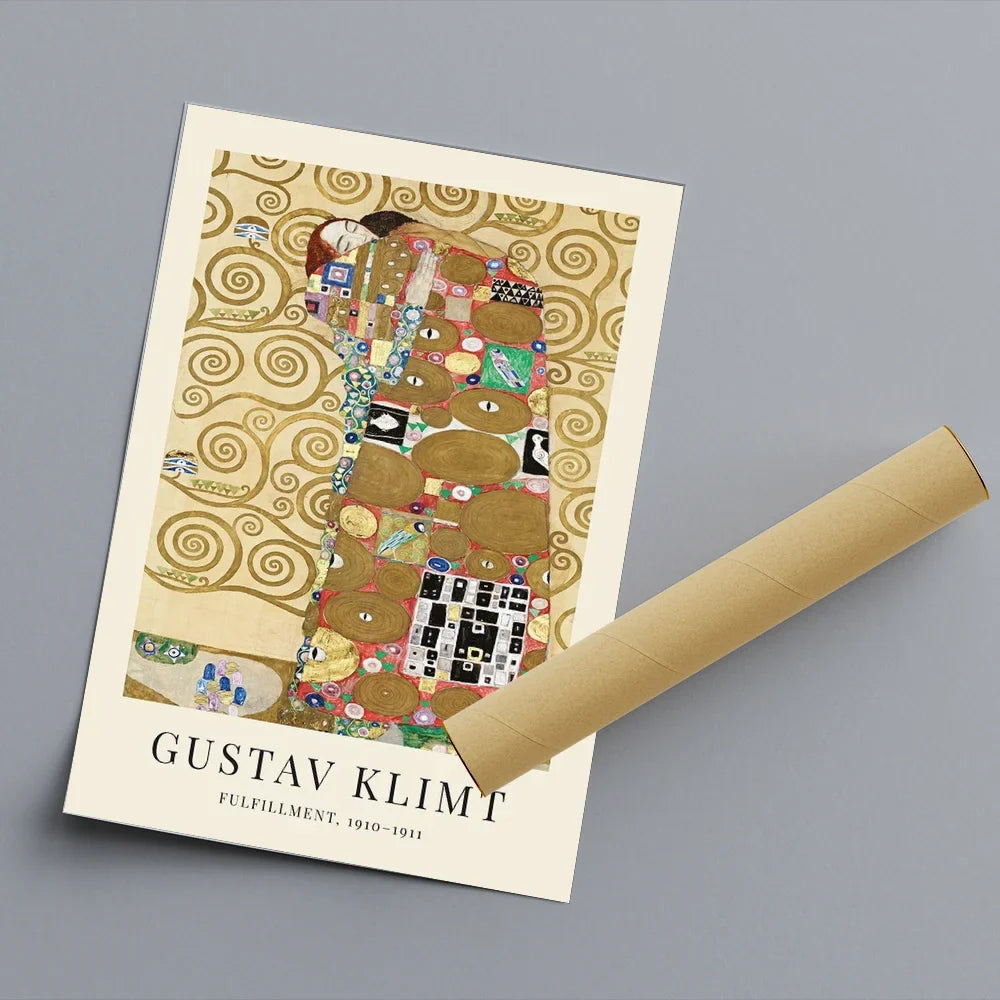 G-Gustav Klimt Poster Wall Art Print Poster Decorative Mural Modern Home Decor Birthday Gift Unframed Canvas Garage Room