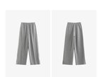 Casual Knit Straight Pants – Elastic Waist Autumn Trousers for Women