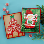 Santa Hugs Etched Dies from the Holiday Hugs Collection by Stampendous