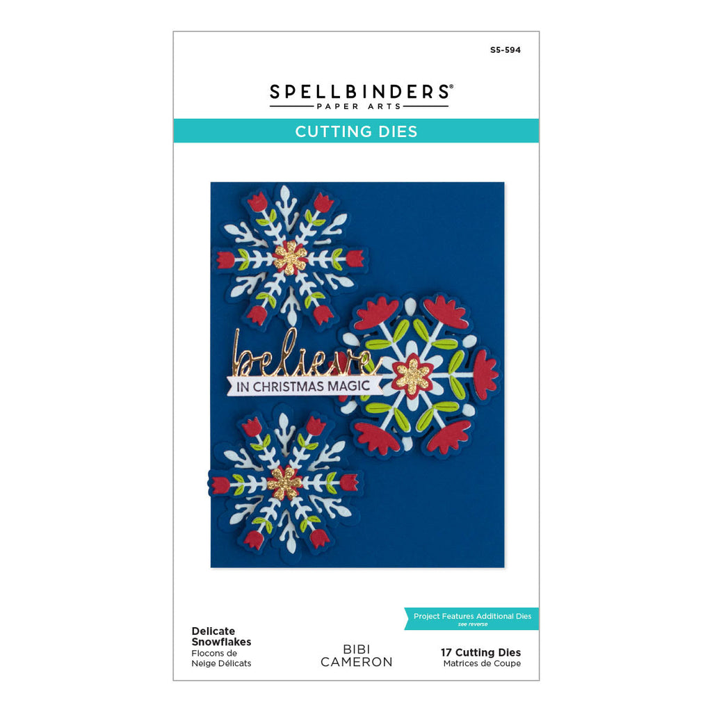 Delicate Snowflakes Etched Dies from the Bibi's Snowflakes Collection by Bibi Cameron