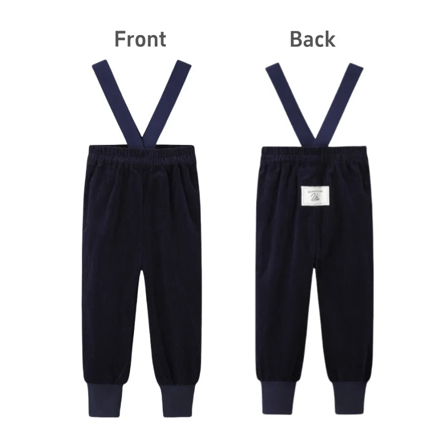 Family Matching Corduroy and Sweatshirt Outfits for Kids