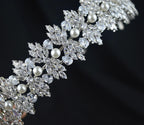 Bridal Headband Wedding Headdress Cubic Zirconia Princess Bride Tiaras Crowns Women Birthday Party Prom Hair Jewelry Hairband