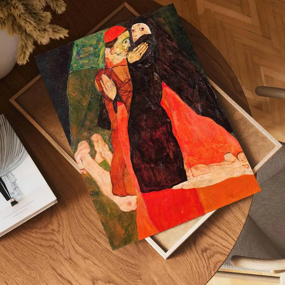 Egon Schiele Body Color Delineation DIY Sticky Poster Whitepaper Prints Posters Artwork Nordic Home Decor