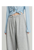 Autumn Elastic Waist Sweatpants – Women’s Wide-Leg Straight Cotton Sports Pants