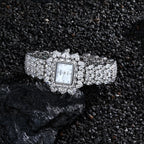 19cm Women's Full Crystal Watch  AAA Cubic Zirconia Wedding Party Jewelry | Japan Movement