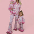 Christmas Mom and Me Matching Cowgirl Pajamas Set – Boot Print Long Sleeve Top & Pants Family Loungewear