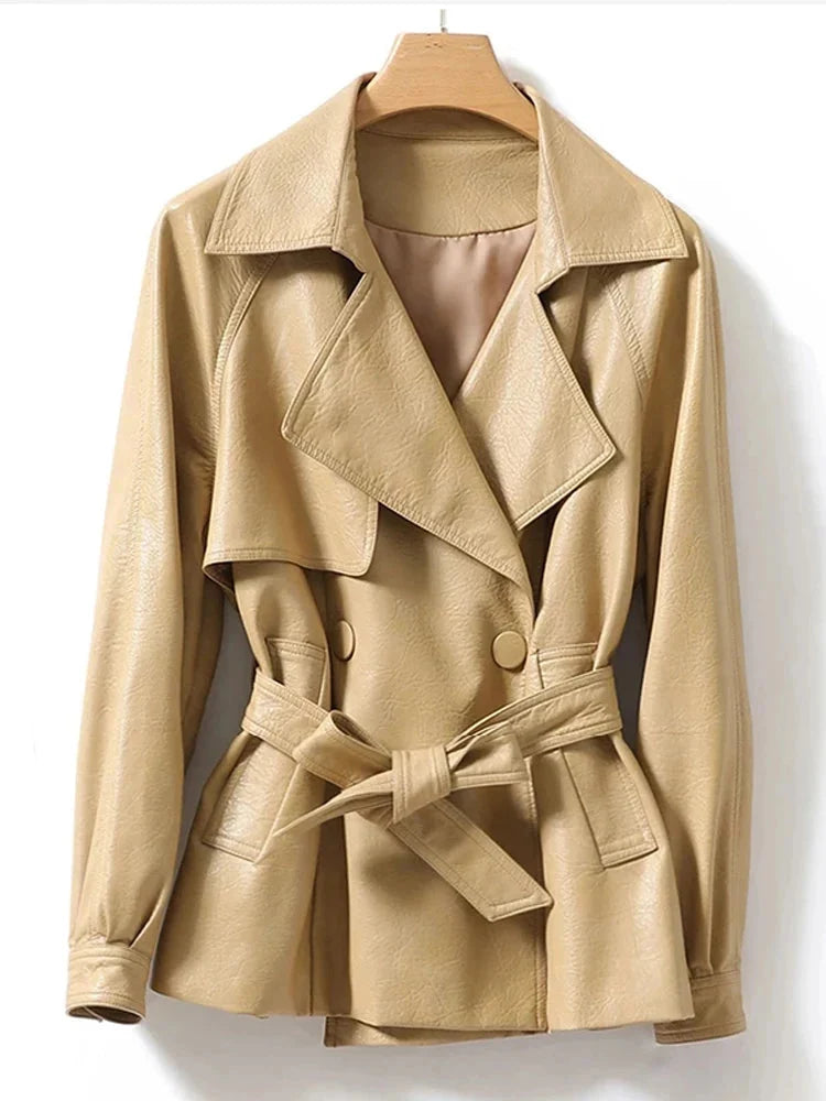 Fashion Short Split Sheepskin Leather Jackets