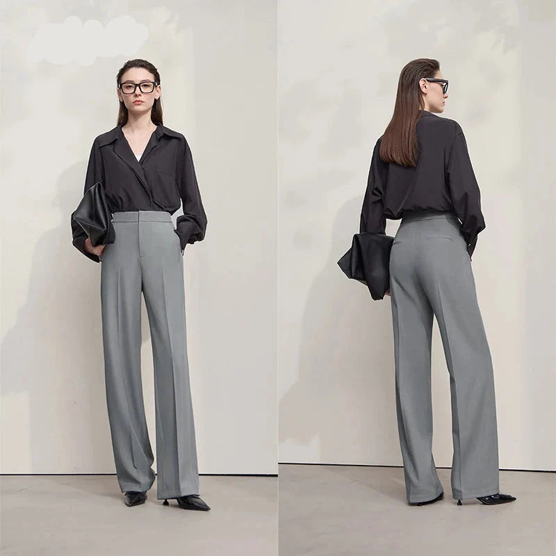 Elegant Office Lady Loose Trousers 2026 Autumn Collection