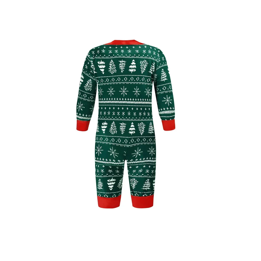Christmas Family Matching Pajamas Set – Allover Print 2-Piece Sleepwear for Mom, Dad, Kids & Baby