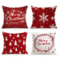 Christmas Snowflake Decorative Pillowcase 45x45cm Woven Polyester