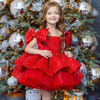 Baby Girl Princess Tutu Dress â€“ Sequins, Tulle, Bow Design for Infants and Toddlers, Perfect for Parties, Pageants, Birthdays, Weddings, and Christmas