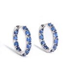 Classic design Natural blue Kyanite earrings 925 silver fine jewelry light luxury elegant birthday gifts for women and girls
