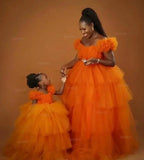 Fluffy Tulle Maternity Gown for Photoshoots