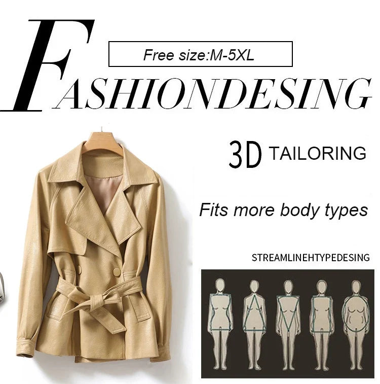 Fashion Short Split Sheepskin Leather Jackets