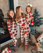 Plaid Matching Family Christmas Pajamas – Mom, Dad, Kids & Baby