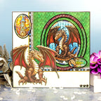 Stained Glass Mystical Worlds Luxury Topper Collection