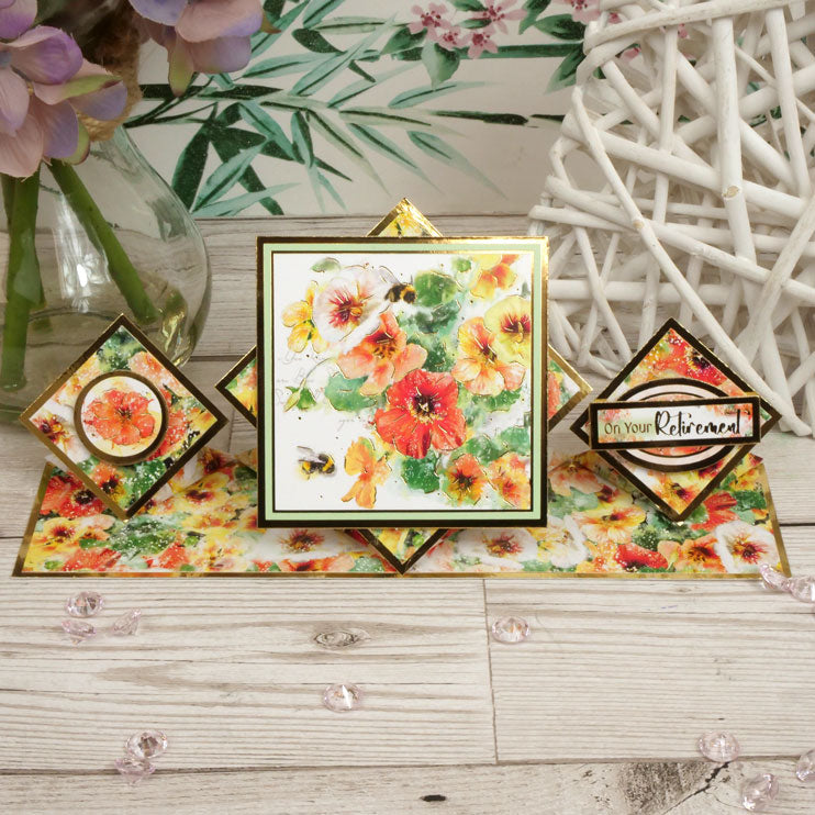 Luxury Shaped Card Blanks & Envelopes - Triple Diamond Easel