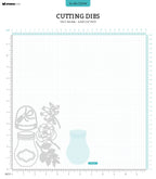 SL Cutting Die Jar Bouquet Autumn Bouquet 102x144x1mm 8 PC nr.694