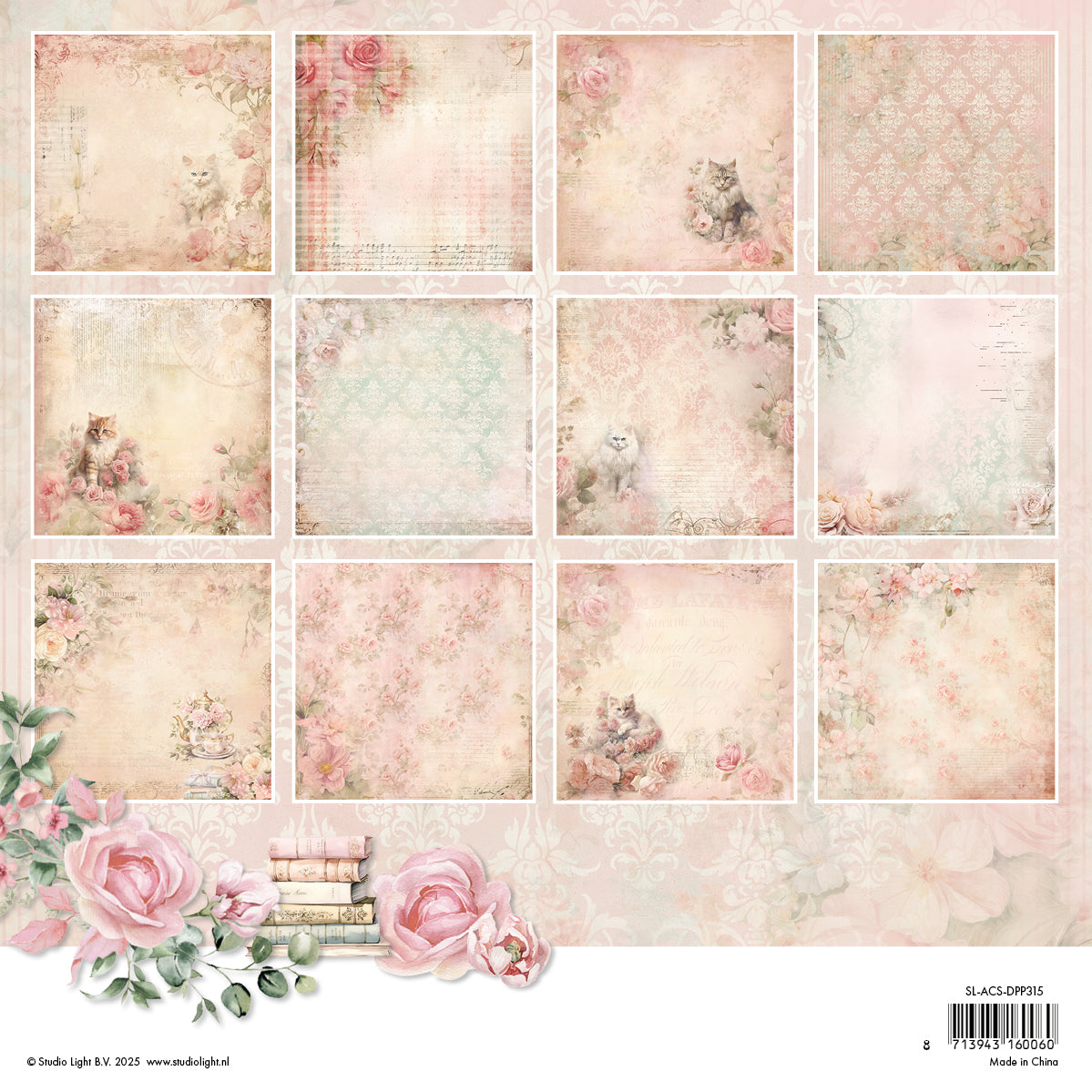 SL Designer Paper Pad Background Paper A Cat's Secret 36 Sheets