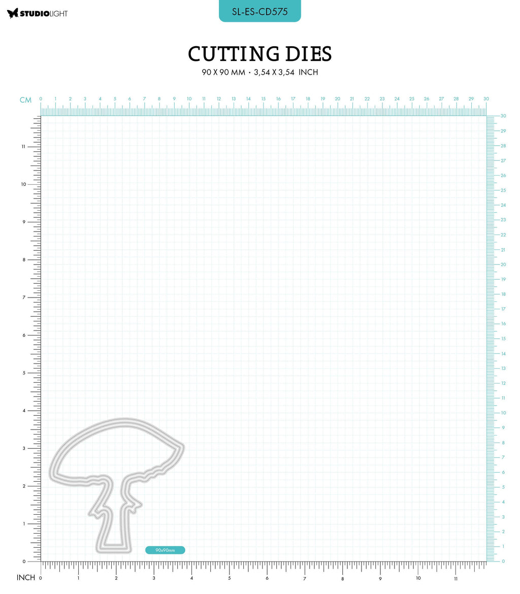 SL Cutting Die Mushroom Essentials 90x90x1mm 3 PC nr.575