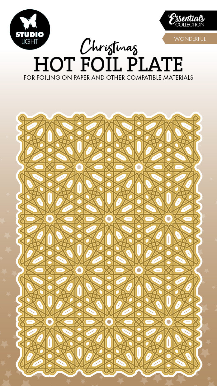 SL Hot Foil Plate Snow Pattern Essentials 1 Piece