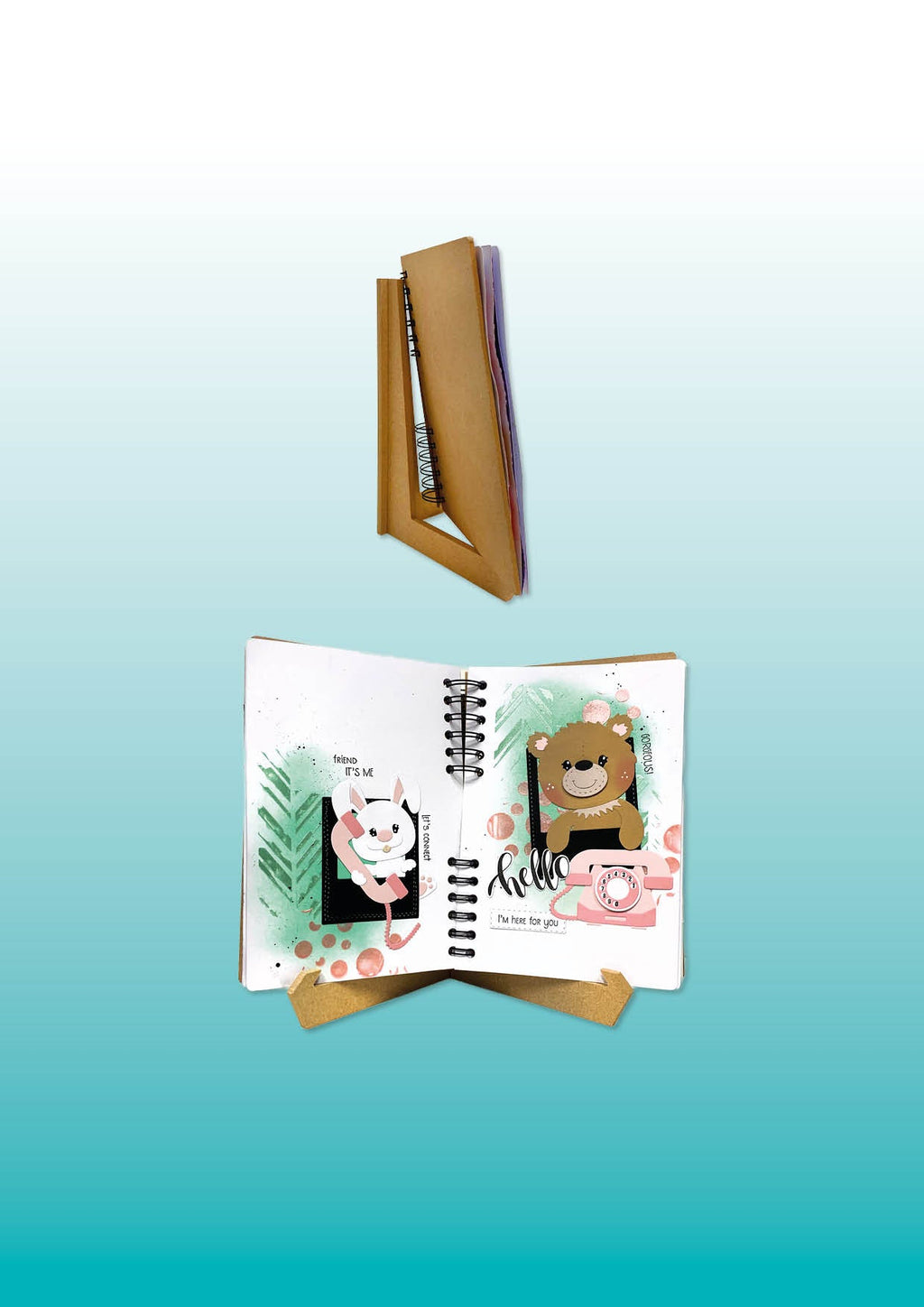 SL Journal & Canvas Stand MDF - A4 Essentials 2 Pieces
