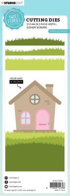SL Cutting Die Grass Borders Sweet Stories 208x61x1mm 3 PC nr.684