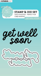 SL Stamp & Cutting Die Get Well Soon Sweet Stories 2 PC