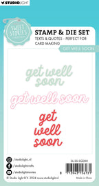 SL Stamp & Cutting Die Get Well Soon Sweet Stories 2 PC