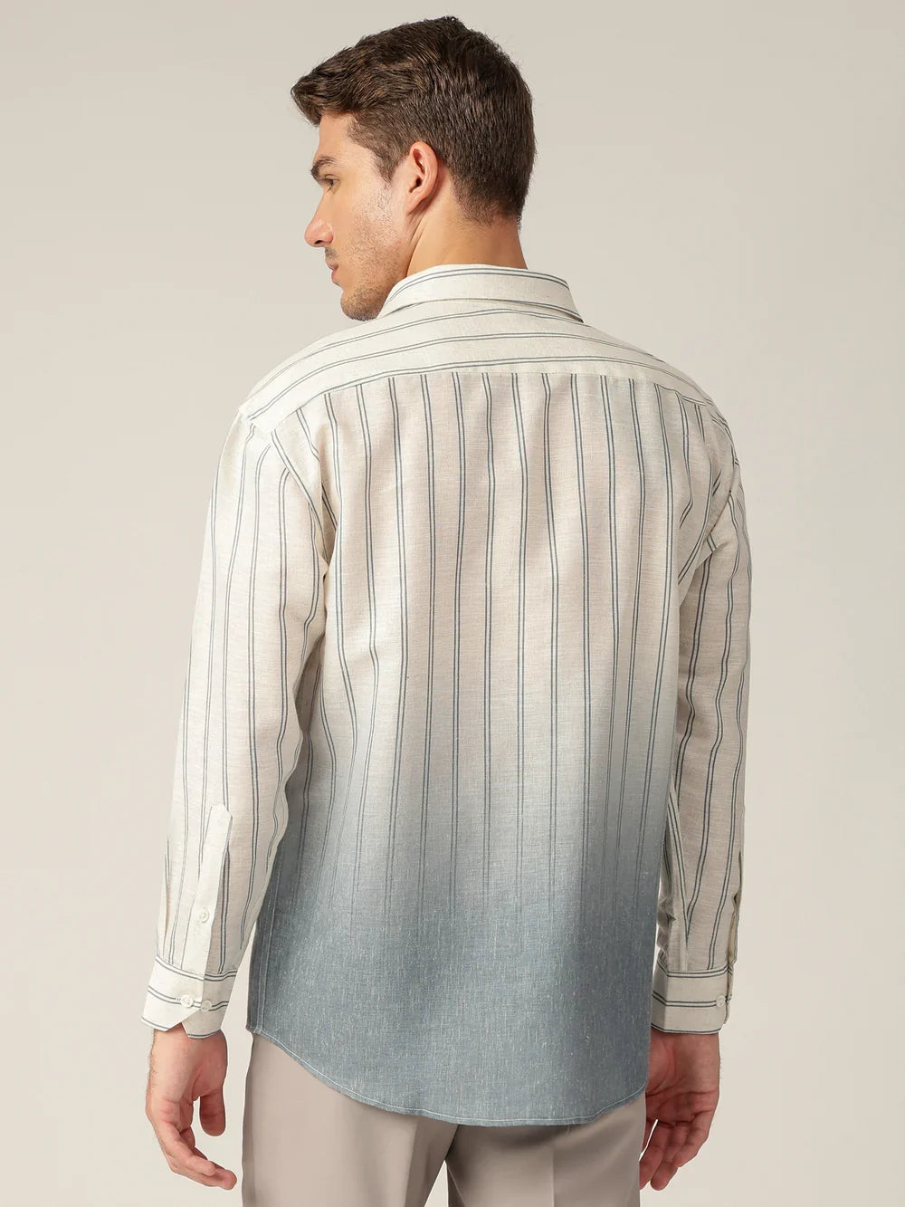 Surat Striped Ombre Dyed Relaxed Fit Everyday Men's Shirt - Multiple Colors Available