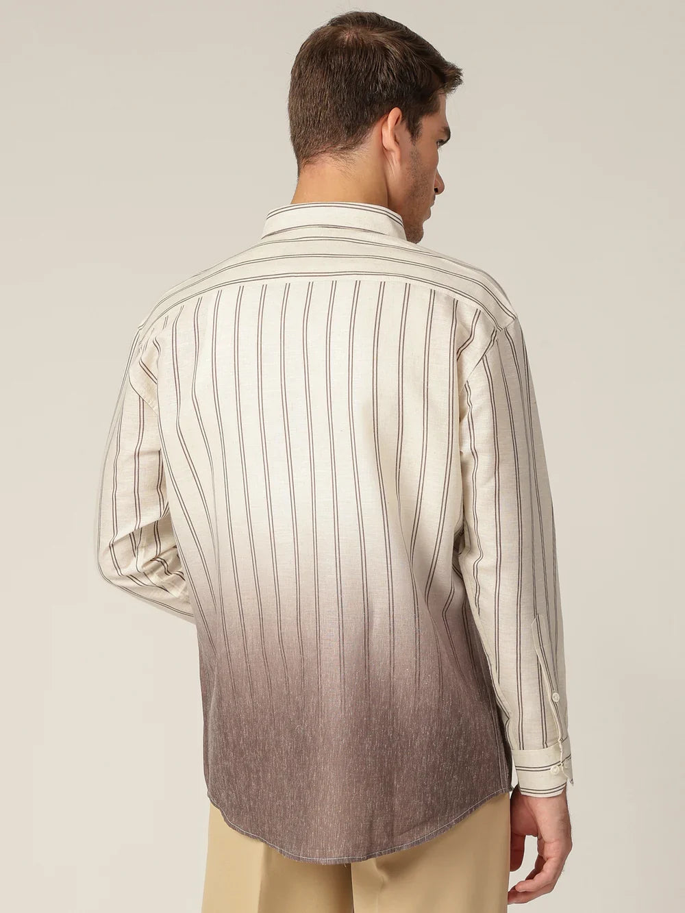 Surat Striped Ombre Dyed Relaxed Fit Everyday Men's Shirt - Multiple Colors Available